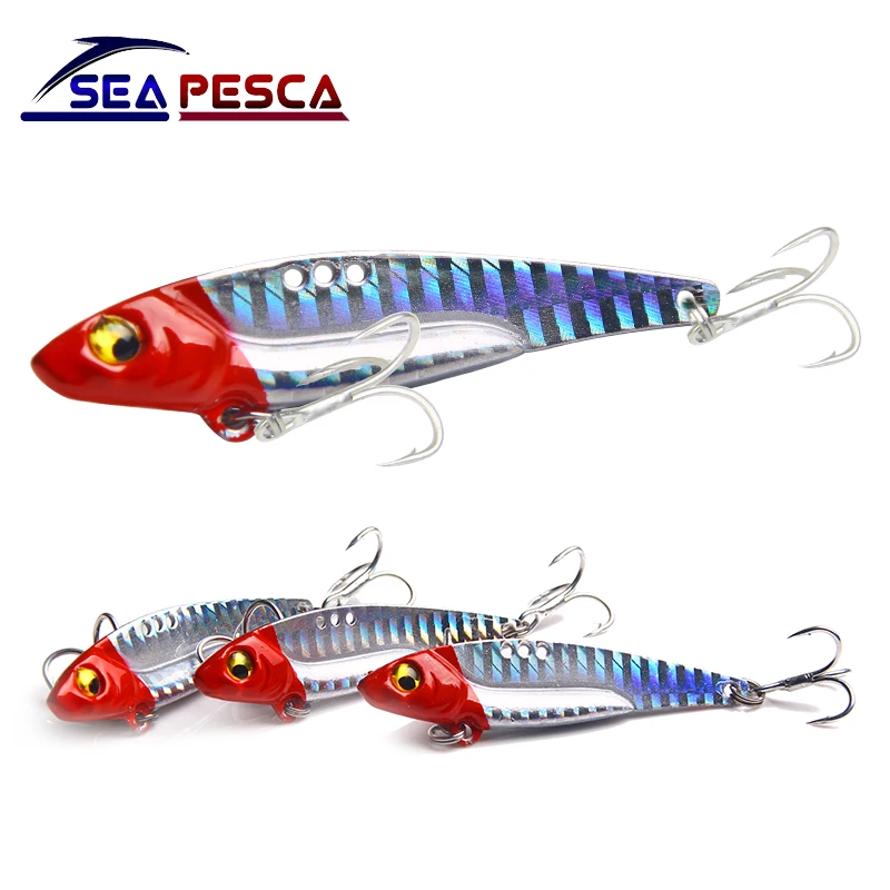 SEAPESCA металлическая блесна Приманка Vib для рыбалки крючок 8 г/13 г/16 г погружающаяся