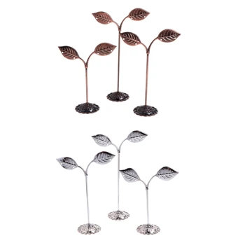 JAVRICK 3 Pcs Alloy Earrings Display Leaf Shape Stand Showcase Jewelry Organizer Holder
JAVRICK 3 Pcs Alloy Earrings Display Leaf Shape Stand Showcase Jewelry Organizer Holder