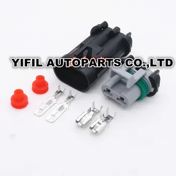 10sets/lot 2 Pin/Way Female Male Auto Water Tank Electronic Fan Plug Radiator Connector For Buick Chevrolet Sail Delphi Ducon
10sets/lot 2 Pin/Way Female Male Auto Water Tank Electronic Fan Plug Radiator Connector For Buick Chevrolet Sail Delphi Ducon
