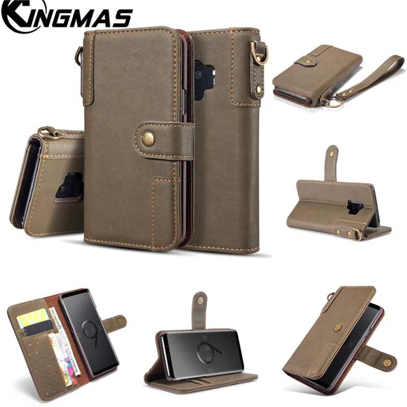 Leather wallet phone case for Samsung S6 S7 edge S8 S9 PLUS Note 8 Note 9 phone panel bracket bank card slot portable flip
Leather wallet phone case for Samsung S6 S7 edge S8 S9 PLUS Note 8 Note 9 phone panel bracket bank card slot portable flip