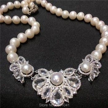 freshwater pearl white near round 10-11mm and white quartz flower necklace 18inch FPPJ wholesale beads nature
freshwater pearl white near round 10-11mm and white quartz flower necklace 18inch FPPJ wholesale beads nature