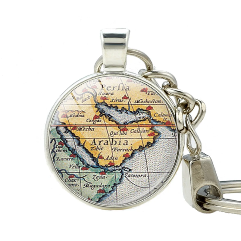 Arab Arabia Map Keychains Vintage Arab Map Jewelry keepsake memories Key Chains Stainless Steel Couples Key Ring
Arab Arabia Map Keychains Vintage Arab Map Jewelry keepsake memories Key Chains Stainless Steel Couples Key Ring