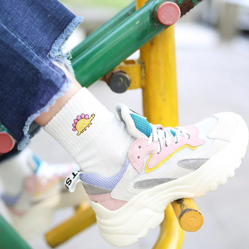 Cute Creative Dinosaur Cotton Women Socks Fashion Embroidery Lovely Animal Dinosaur Socks New Kawaii Cartoon Spring Autumn Socks
Cute Creative Dinosaur Cotton Women Socks Fashion Embroidery Lovely Animal Dinosaur Socks New Kawaii Cartoon Spring Autumn Socks