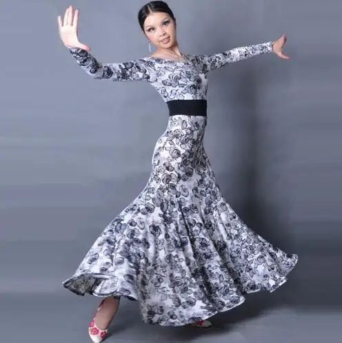 2018 Ballroom Dance Dresses Lady's Long Sleeve Tango Waltz Dancing costumes Women Ballroom Dance Competition Dress W12028
2018 Ballroom Dance Dresses Lady's Long Sleeve Tango Waltz Dancing costumes Women Ballroom Dance Competition Dress W12028