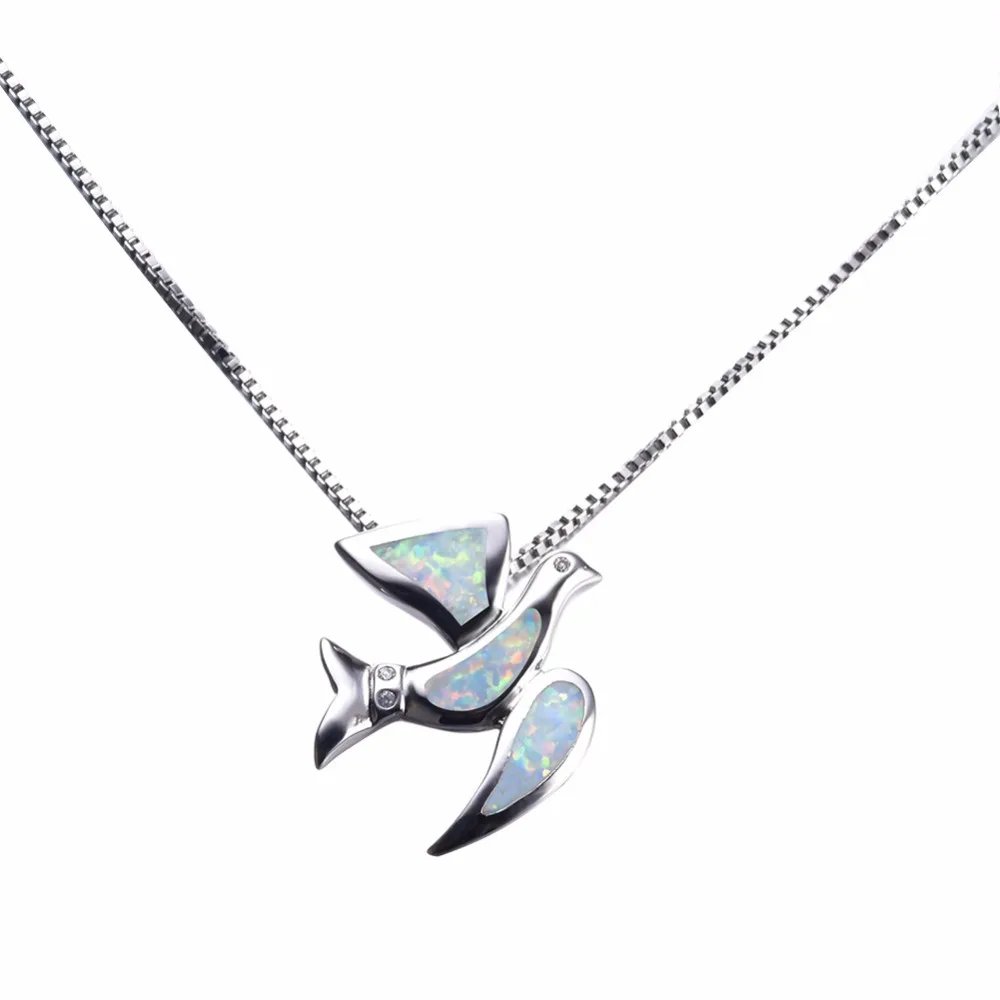 Fashion White Fire Opal Fly Swallow Bird Necklaces & Pendants For Women 925 Sterling Silver Collar Animal Jewelry 2018
Fashion White Fire Opal Fly Swallow Bird Necklaces & Pendants For Women 925 Sterling Silver Collar Animal Jewelry 2018