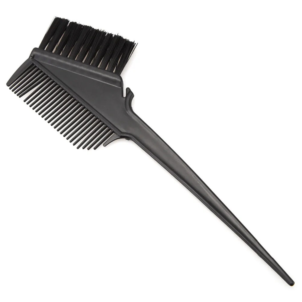 

1Pcs Pro Salon Hair Color Mixing Comb with Black Brush Plastic Tint Dye Coloring Perm Hairstyle Barber Hairdressing Styling Tool