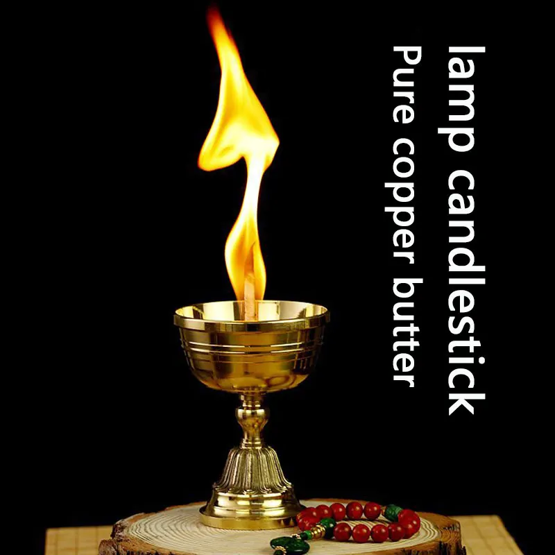 Pure copper Candle Holder Candlestick Collectable Home Golden Copper Alloy Beautiful Candelabrum Craft Festival
Pure copper Candle Holder Candlestick Collectable Home Golden Copper Alloy Beautiful Candelabrum Craft Festival
