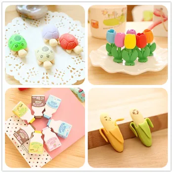 2pcs/lot Kawaii Cartoon Turtle Flower Milk Bottle Banana Eraser Student Gift School Rewards Toys Office Stationery Eraser Supply
2pcs/lot Kawaii Cartoon Turtle Flower Milk Bottle Banana Eraser Student Gift School Rewards Toys Office Stationery Eraser Supply