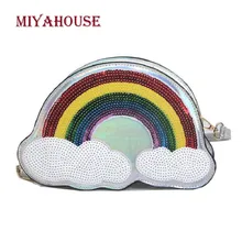 Miyahouse Korean Small Rainbow Messenger Bags Female Fashion Sequin Flap Bags For Women Portable Chains Shoulder Bag New
Miyahouse Korean Small Rainbow Messenger Bags Female Fashion Sequin Flap Bags For Women Portable Chains Shoulder Bag New