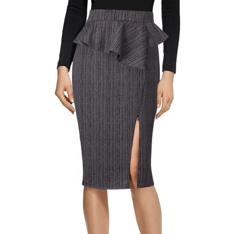 Vfemage Womens Elegant Peplum High Waist Zipper Slit Work Office Business Cocktail Party Fitted Bodycon Pencil Wiggle Skirt 2172
Vfemage Womens Elegant Peplum High Waist Zipper Slit Work Office Business Cocktail Party Fitted Bodycon Pencil Wiggle Skirt 2172