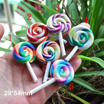 mixed colors clay Lollipop flatback Cabochons for Phone Decoration 29*54mm 50pcs YZR67
mixed colors clay Lollipop flatback Cabochons for Phone Decoration 29*54mm 50pcs YZR67