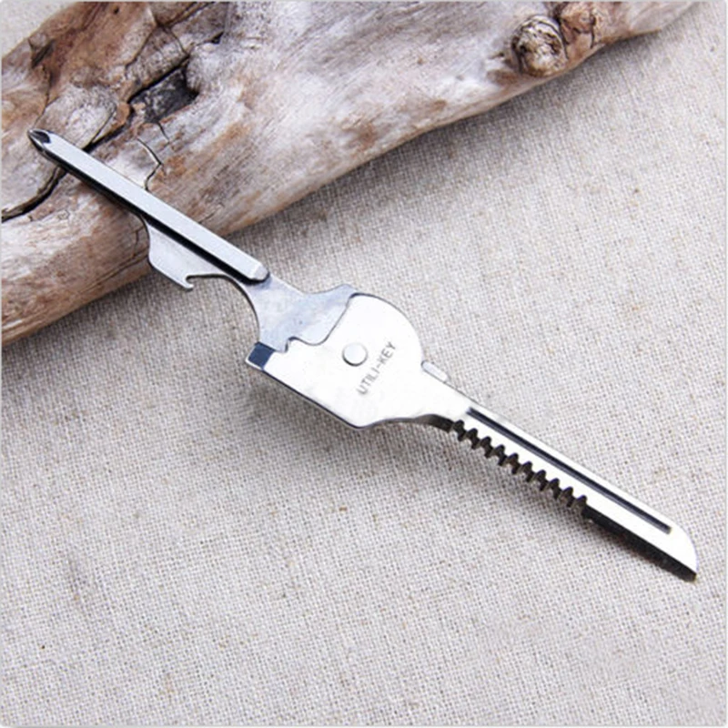 Camping Hiking Tools 6in1 Utili Key Multifunction Pocket Outdoor Knife Screwdriver Bottle Opener Keychain Stainless Steel
Camping Hiking Tools 6in1 Utili Key Multifunction Pocket Outdoor Knife Screwdriver Bottle Opener Keychain Stainless Steel