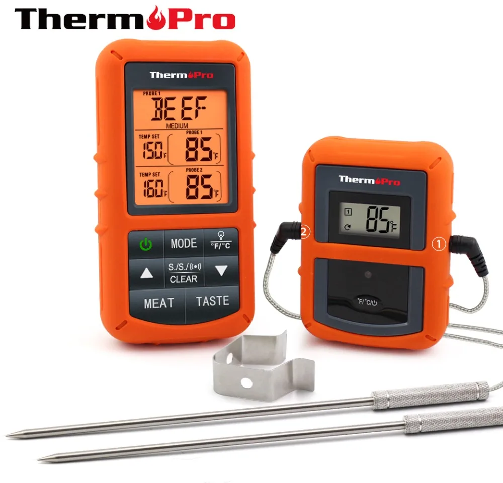 ThermoPro TP-20 беспроводной цифровой барбекю термометр для духовки домашнего