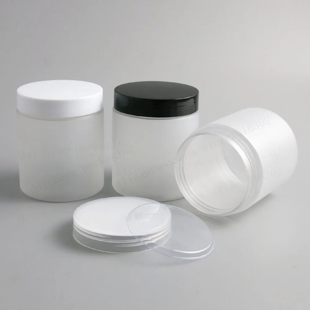 20 x 250g 250ml Frost PET Jars Containers with Screw Plastic lids 250cc 8.33oz Empty Transparent Cream Cosmetic Packaging
20 x 250g 250ml Frost PET Jars Containers with Screw Plastic lids 250cc 8.33oz Empty Transparent Cream Cosmetic Packaging