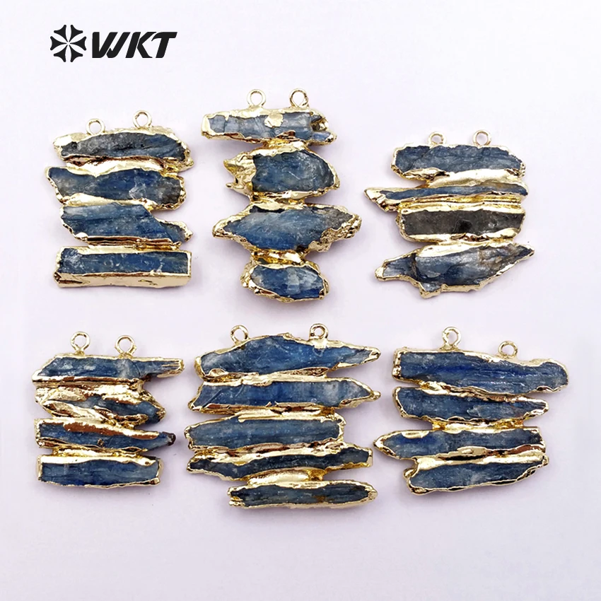WT-P1370 Wholesale Custom Natural Rough blue kyanite stone pendants With Charm Pendant With Gold Trim Fashion Jewelry Making
WT-P1370 Wholesale Custom Natural Rough blue kyanite stone pendants With Charm Pendant With Gold Trim Fashion Jewelry Making