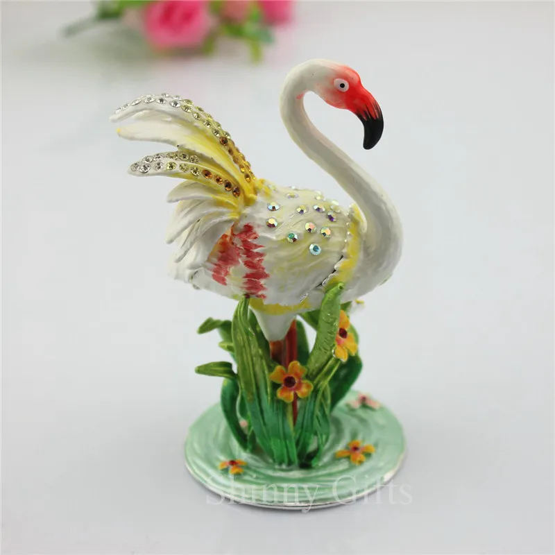 Flamingo Jewelry Trinket Box Bejeweled Flamingo Pewter Bejeweled Hinged Trinket / Jewelry BOX
Flamingo Jewelry Trinket Box Bejeweled Flamingo Pewter Bejeweled Hinged Trinket / Jewelry BOX