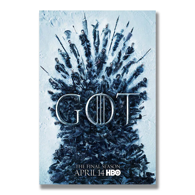 Game of Thrones Season 8 Silk Posters Wall Art Prints Painting 12x18 16x24 inch Decorative Pictures Living Room Decoration
Game of Thrones Season 8 Silk Posters Wall Art Prints Painting 12x18 16x24 inch Decorative Pictures Living Room Decoration