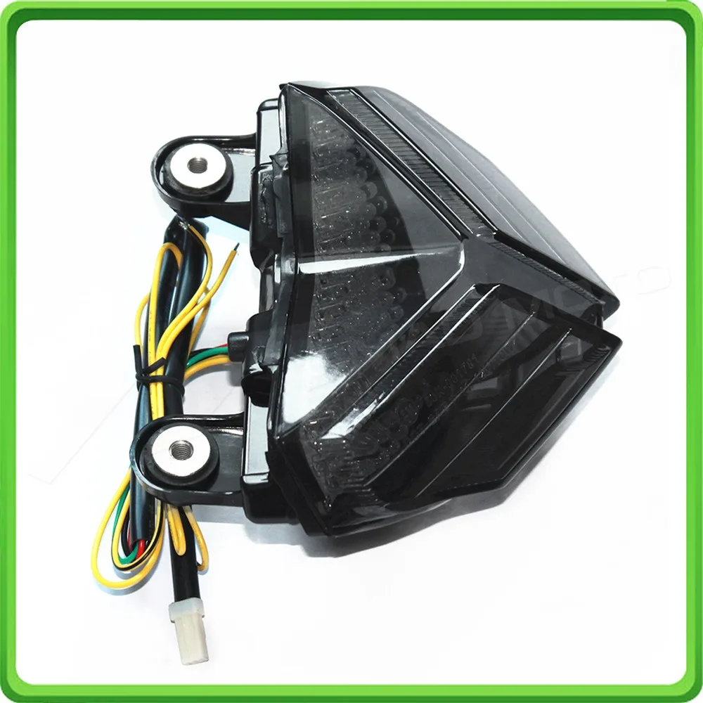 Motorcycle LED Rear Turn Signal Tail Stop Light Lamps Integrated For DUCATI 1198RCORSE 09-10 848 08-10 1098RS 07-10 (12)