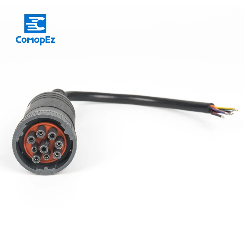 Deutsch J1939 9Pin Cable OBDII OBD2 Female J1939 9 Pin to Open End Truck Diagnostic Pto Open End, 0.3M, 9 pins Wired ,Female
Deutsch J1939 9Pin Cable OBDII OBD2 Female J1939 9 Pin to Open End Truck Diagnostic Pto Open End, 0.3M, 9 pins Wired ,Female