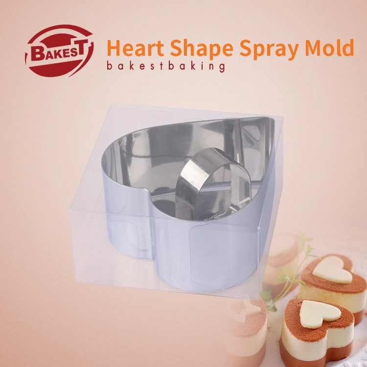 BAKEST Heart-Shaped Mousse Ring Sets Stainless Steel Cake Cutters Pastry Baking Tools
BAKEST Heart-Shaped Mousse Ring Sets Stainless Steel Cake Cutters Pastry Baking Tools