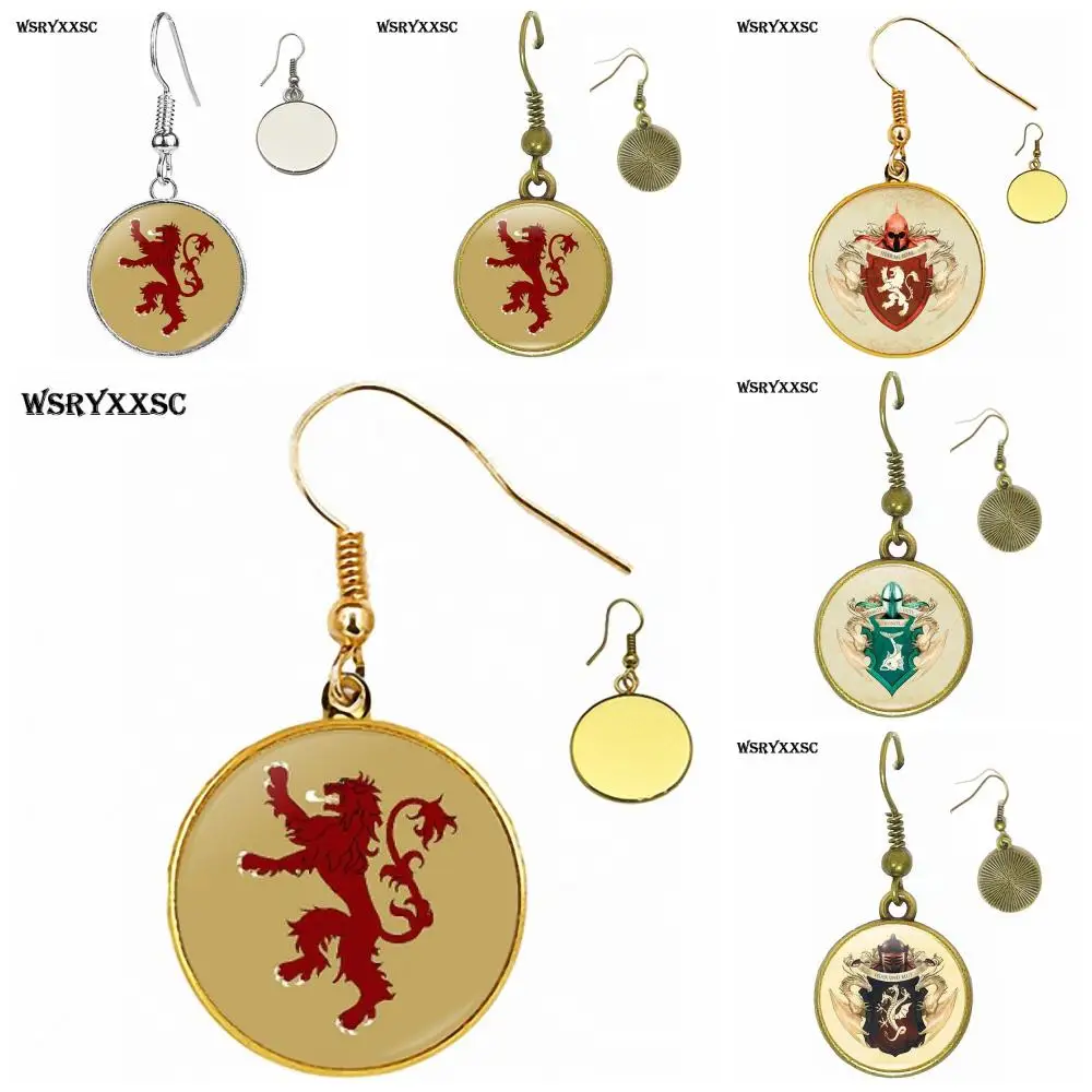 EJ Glaze For Kids Beads Jewelry With Glass Cabochon Bronze/Silver/Golden Clip Ear Hook Drop Earrings Game of Thrones Design
EJ Glaze For Kids Beads Jewelry With Glass Cabochon Bronze/Silver/Golden Clip Ear Hook Drop Earrings Game of Thrones Design