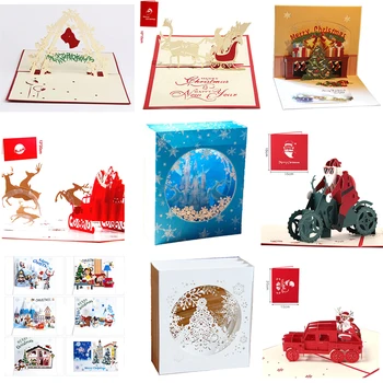 1pcs New Year Christmas greeting card for Xmas holidays 3d three-dimensional handmade paper carving message gift blessing card
1pcs New Year Christmas greeting card for Xmas holidays 3d three-dimensional handmade paper carving message gift blessing card