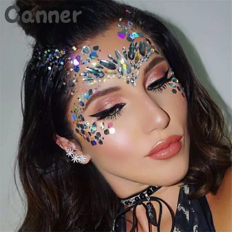 Canner Temporary Face Jewels Gems Rhinestone Glitter Stickers Make Up Body Gems Flash Fake Temporary beads Beauty A40
Canner Temporary Face Jewels Gems Rhinestone Glitter Stickers Make Up Body Gems Flash Fake Temporary beads Beauty A40