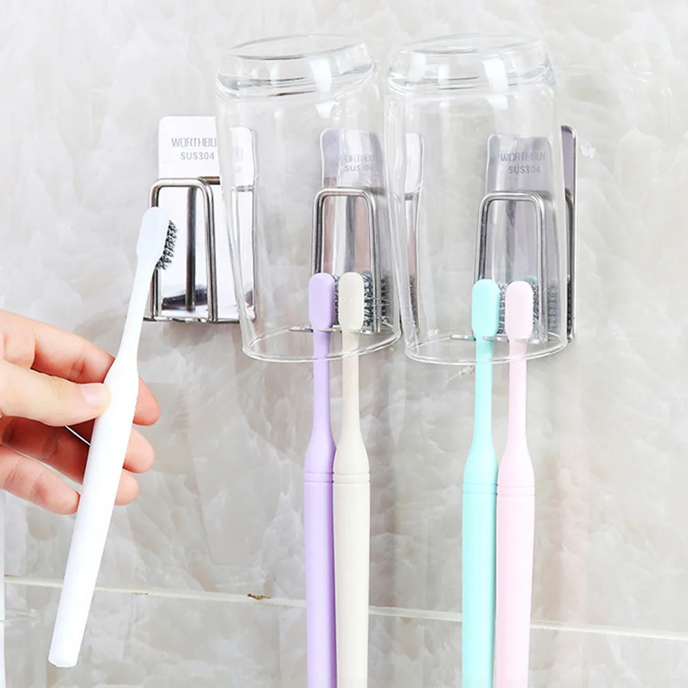1PC Stainless Steel Toothbrush Holder Toothpaste Razor Stand Bathroom Organizer Tooth Brush Storage Bathroom Accessories fk4
1PC Stainless Steel Toothbrush Holder Toothpaste Razor Stand Bathroom Organizer Tooth Brush Storage Bathroom Accessories fk4