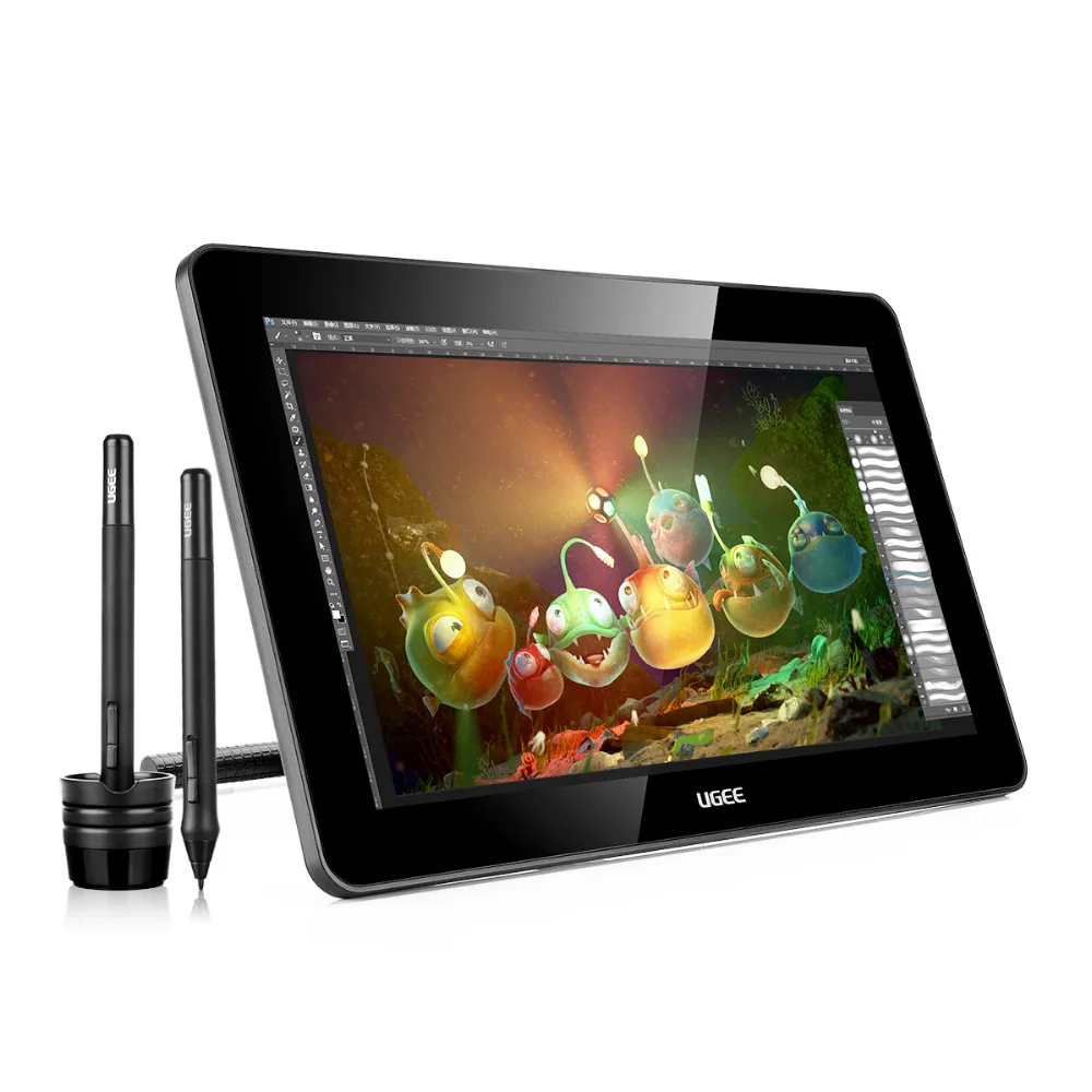 

Ugee HK1560 15.6 Inches IPS Screen HD Resolution Graphics Monitor Drawing Display 1920 x 1080 With 2x Rechargeable Pen