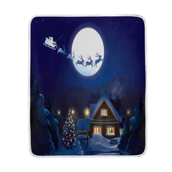 Christmas Moon Night Santa Clause Reindeer Tree Snow Blanket Soft Warm Cozy Bed Couch Lightweight Polyester Microfiber Blanket
Christmas Moon Night Santa Clause Reindeer Tree Snow Blanket Soft Warm Cozy Bed Couch Lightweight Polyester Microfiber Blanket