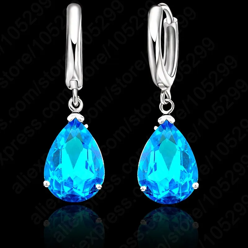 Classic Water Drop Zircon Crystal Woman Lever Back Loop Earrings 925 Sterling Silver White Gold Color Jewelry 9 Colors
Classic Water Drop Zircon Crystal Woman Lever Back Loop Earrings 925 Sterling Silver White Gold Color Jewelry 9 Colors