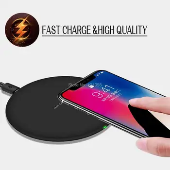 QI Wireless Charger for iPhone X 8/8 Plus Fast Charge for Samsung Galaxy S8/Note8/S9 Plus quick Charge 10W PAD adapter 50pcs/lot
QI Wireless Charger for iPhone X 8/8 Plus Fast Charge for Samsung Galaxy S8/Note8/S9 Plus quick Charge 10W PAD adapter 50pcs/lot