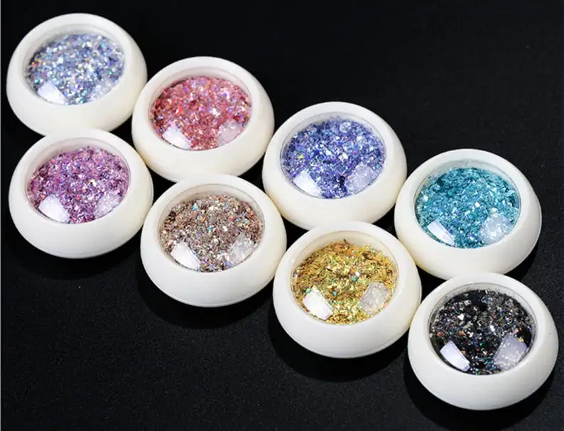 8 jars irregular Holo coarse silt dust mirror Lazer glitter/ Mermaid 3D Nail Glitter Powder/ mirrored Glitters Nail holographic
8 jars irregular Holo coarse silt dust mirror Lazer glitter/ Mermaid 3D Nail Glitter Powder/ mirrored Glitters Nail holographic