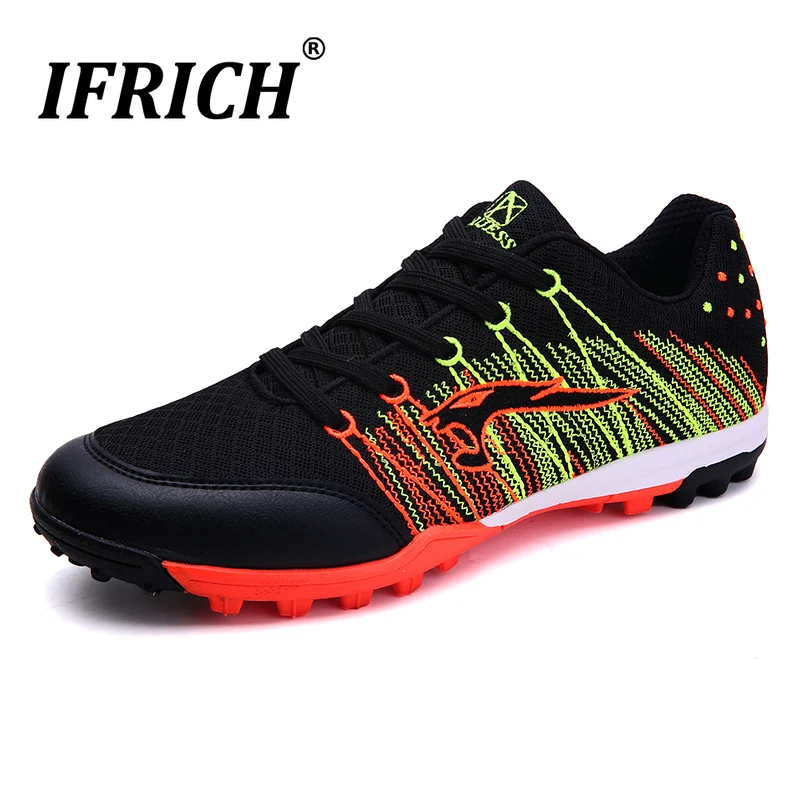2019 New Boy Soccer Shoes Indoor Summer Mesh Training Shoes Men Black Blue Couples Turf Football Shoe Brand Kids Soccer Sneakers
2019 New Boy Soccer Shoes Indoor Summer Mesh Training Shoes Men Black Blue Couples Turf Football Shoe Brand Kids Soccer Sneakers