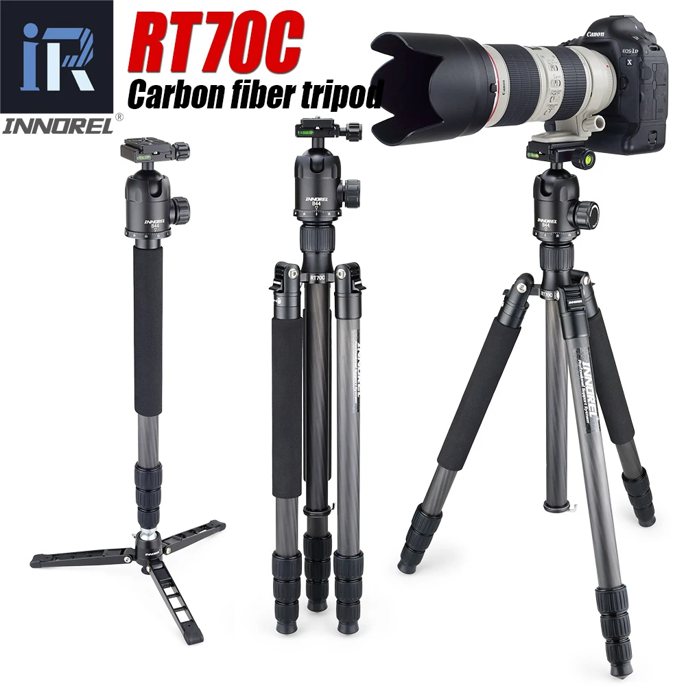 RT70C Carbon Fiber tripod monopod for professional digital dslr camera telephoto lens heavy duty stand tripode Max Height 175cm
RT70C Carbon Fiber tripod monopod for professional digital dslr camera telephoto lens heavy duty stand tripode Max Height 175cm