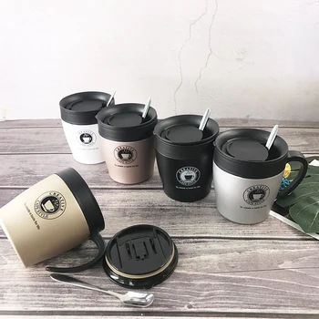 Double Wall Coffee Mug Stainless Steel Thermos Tumbler Cups Vacuum Flask Car thermo Water Bottle Tea Mug With Spoon Thermocup
Double Wall Coffee Mug Stainless Steel Thermos Tumbler Cups Vacuum Flask Car thermo Water Bottle Tea Mug With Spoon Thermocup