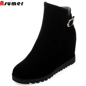 Asumer 2020 hot sale new arrive women boots fashion height increasing ankle boots flock zipper black apricot lady boots
Asumer 2020 hot sale new arrive women boots fashion height increasing ankle boots flock zipper black apricot lady boots