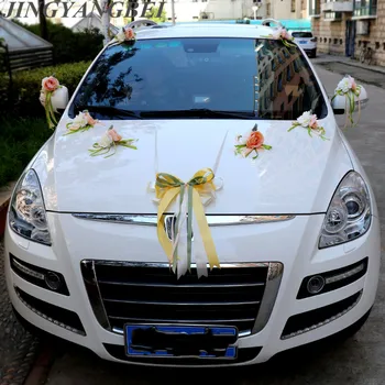 Artificial flowers wedding car embellished decorative chair back flower wedding bow ribbob flower party wedding decoration
Artificial flowers wedding car embellished decorative chair back flower wedding bow ribbob flower party wedding decoration