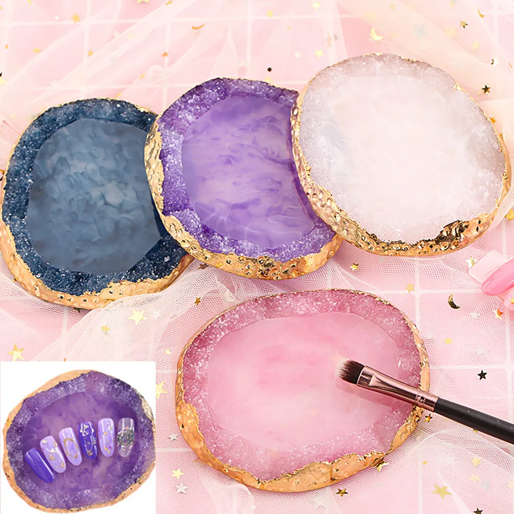 Natural Resin Stone Nail Art Gel Polish Color Palette Acrylic Tips Holder Drawing Paint Dish Glue Card Display Manicure Tool #15
Natural Resin Stone Nail Art Gel Polish Color Palette Acrylic Tips Holder Drawing Paint Dish Glue Card Display Manicure Tool #15