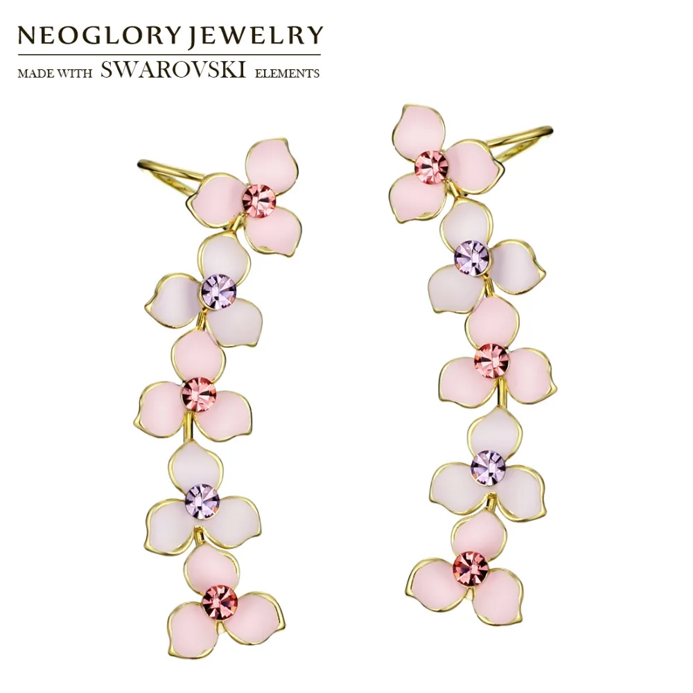 Neoglory Austria Rhinestone & Enamel Clip Earrings Colorful Pink Flower Romantic Stylish Exquisite Daily Design For Girl Sale
Neoglory Austria Rhinestone & Enamel Clip Earrings Colorful Pink Flower Romantic Stylish Exquisite Daily Design For Girl Sale