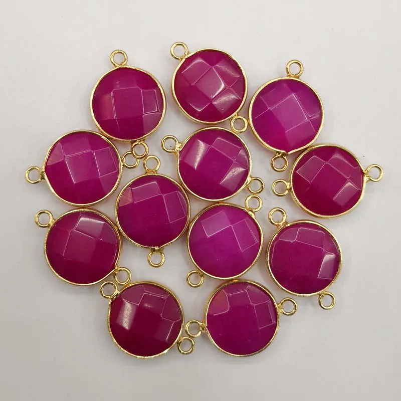 fashion 12pcs Round section Rose Stone Necklace Pendant metal connectors for jewelry making Charms section Bracelet accessories
fashion 12pcs Round section Rose Stone Necklace Pendant metal connectors for jewelry making Charms section Bracelet accessories