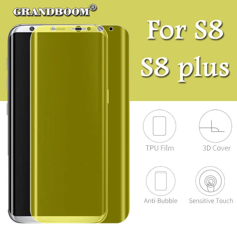 GRANDBOOM Wholesale 3D Full Curve Soft TPU Film Screen Protector For Samsung Galaxy S9 8 Plus (Untempered Glass) 1000pcs/lot
GRANDBOOM Wholesale 3D Full Curve Soft TPU Film Screen Protector For Samsung Galaxy S9 8 Plus (Untempered Glass) 1000pcs/lot
