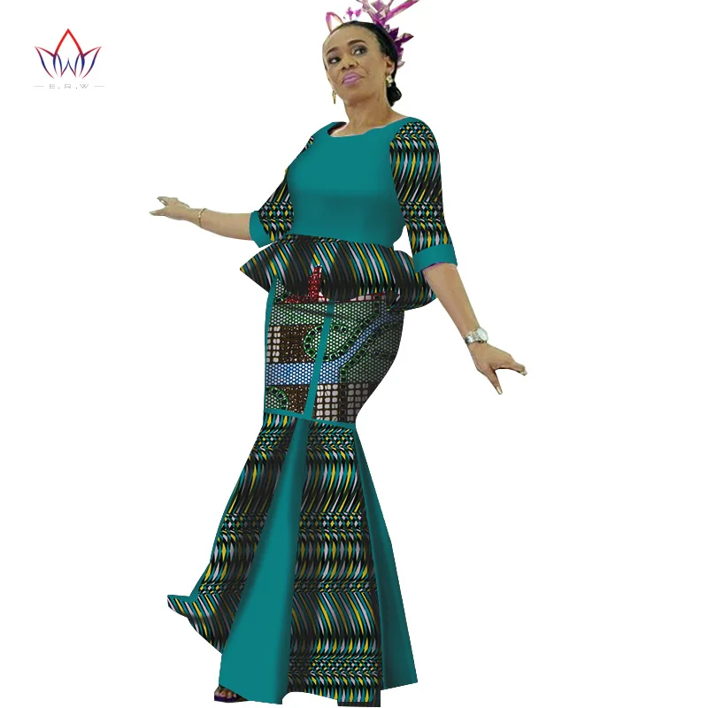 Africa Style Bazin Riche Dresses for Women Two Pieces Set Women Long Sleeve Tops and Long African Print Skirt Plus Size WY2704
Africa Style Bazin Riche Dresses for Women Two Pieces Set Women Long Sleeve Tops and Long African Print Skirt Plus Size WY2704