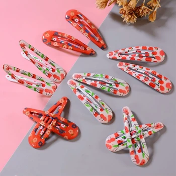 6pcs/set Women Girls Hair Clip Pins Cute Fruit Flower Print BB Hair Clips for Children Hair Accessories Headwear 5cm
6pcs/set Women Girls Hair Clip Pins Cute Fruit Flower Print BB Hair Clips for Children Hair Accessories Headwear 5cm