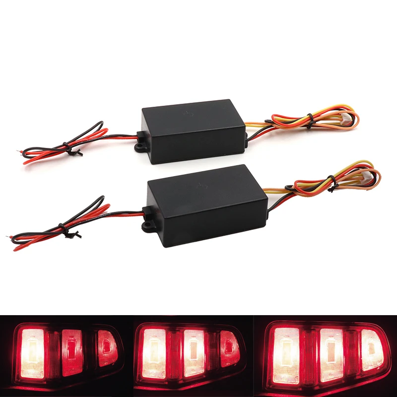 Niscarda 2X Universal 3-Step Sequential Flow Dynamic Flash Module For Car Ford Mustang taillamp Front or Rear Turn Signal Light
Niscarda 2X Universal 3-Step Sequential Flow Dynamic Flash Module For Car Ford Mustang taillamp Front or Rear Turn Signal Light
