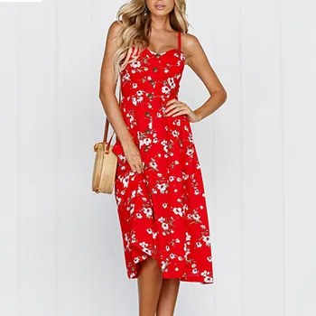 Summer Dress Red Plus Size High Quality Women Casual Clothes Floral Print Robe Ete 2019 Femme Vestid De Marca Verano Ropa Mujer
Summer Dress Red Plus Size High Quality Women Casual Clothes Floral Print Robe Ete 2019 Femme Vestid De Marca Verano Ropa Mujer