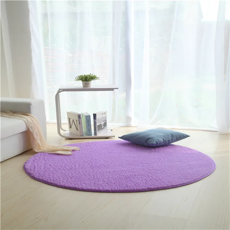Nordic modern style carpet Round silk rug bedroom bedside mat living room coffee table carpet room decoration blanket
Nordic modern style carpet Round silk rug bedroom bedside mat living room coffee table carpet room decoration blanket