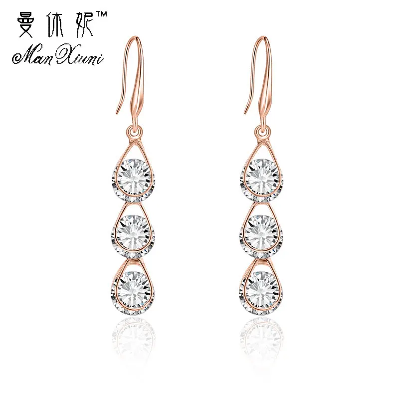 Manxiuni New Fashion Women Earring Rose Gold brinco Color 7 Colors CZ oorbellen Pierced Dangle Drop Earrings Jewelry Gifts
Manxiuni New Fashion Women Earring Rose Gold brinco Color 7 Colors CZ oorbellen Pierced Dangle Drop Earrings Jewelry Gifts