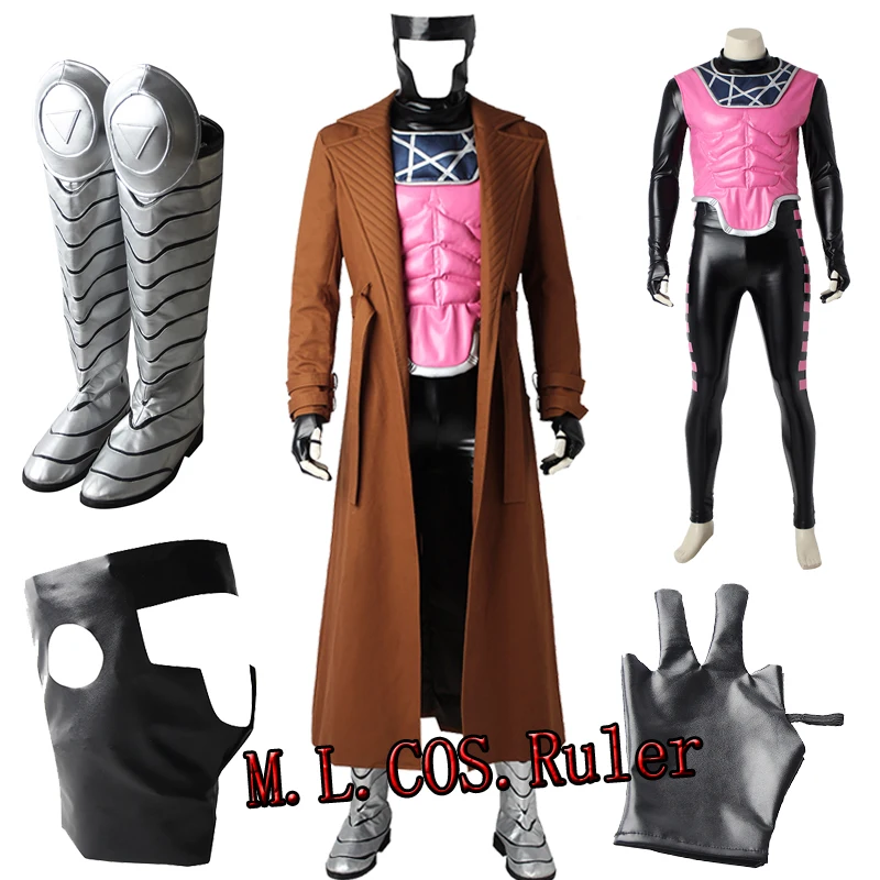 Newest Original X-Men Gambit Remy Etienne LeBeau Cosplay Costume Custom Made Gambi Adult Any Size Full Suit with Boots
Newest Original X-Men Gambit Remy Etienne LeBeau Cosplay Costume Custom Made Gambi Adult Any Size Full Suit with Boots