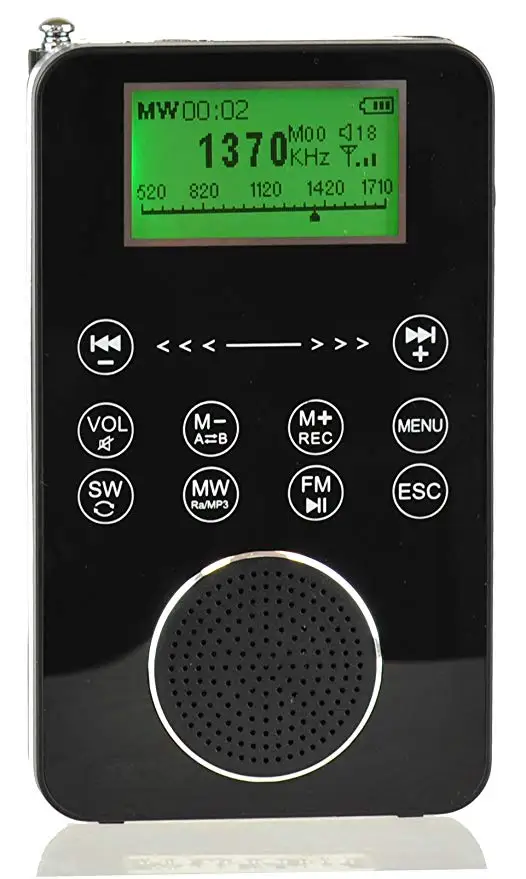 Degen DE1131 4-in-1 Touch Screen Controlled Portable AM/FM/SW Digital Radio, MP3 Player with Built-in 4GB Flash Memory
Degen DE1131 4-in-1 Touch Screen Controlled Portable AM/FM/SW Digital Radio, MP3 Player with Built-in 4GB Flash Memory